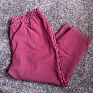 a new day Women's Cropped Pants in Burgundy